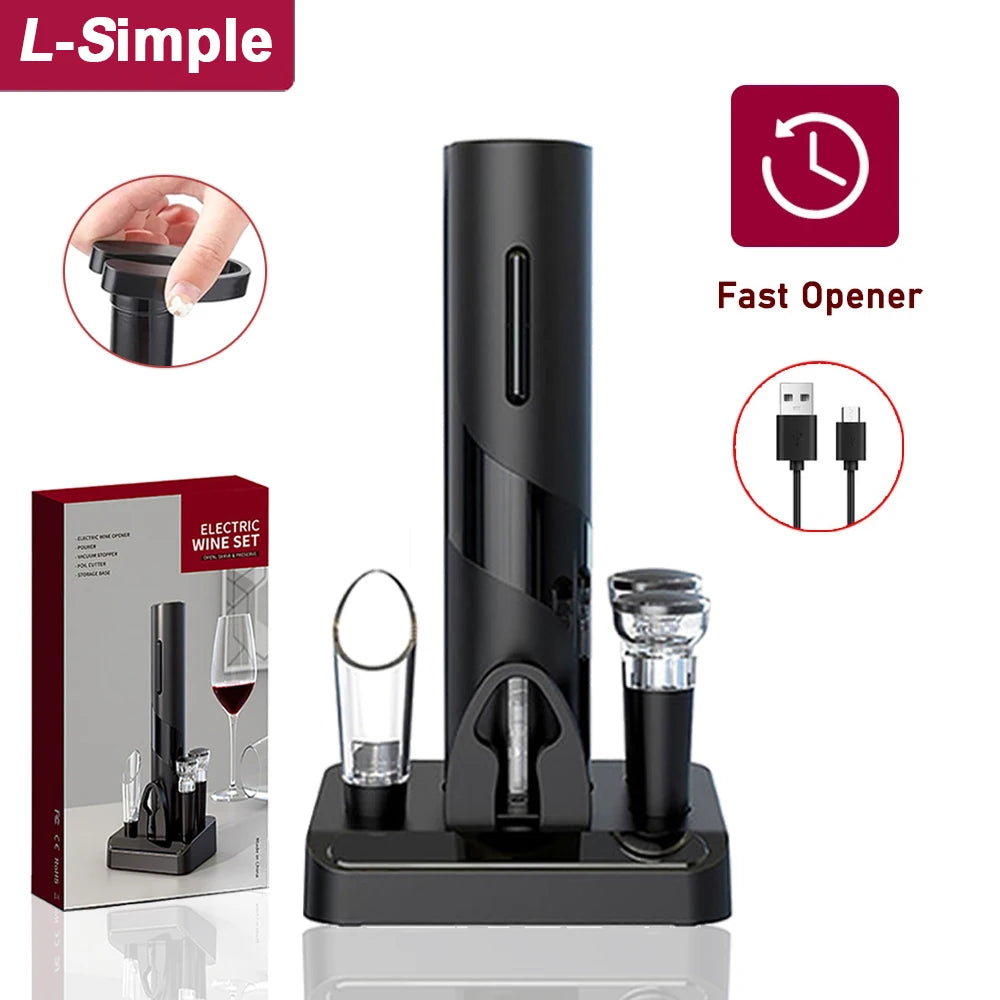 Sacacorchos automático recargable